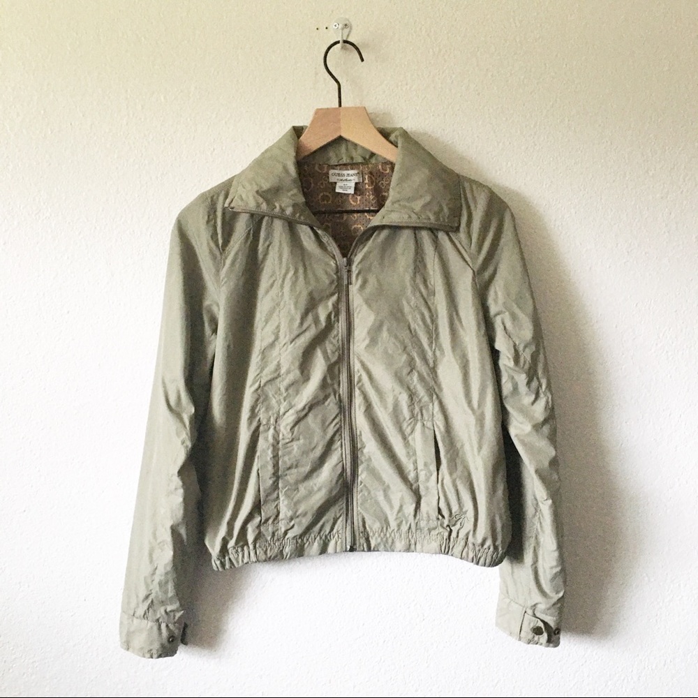 Guess Jeans Zip Nylon Jacket